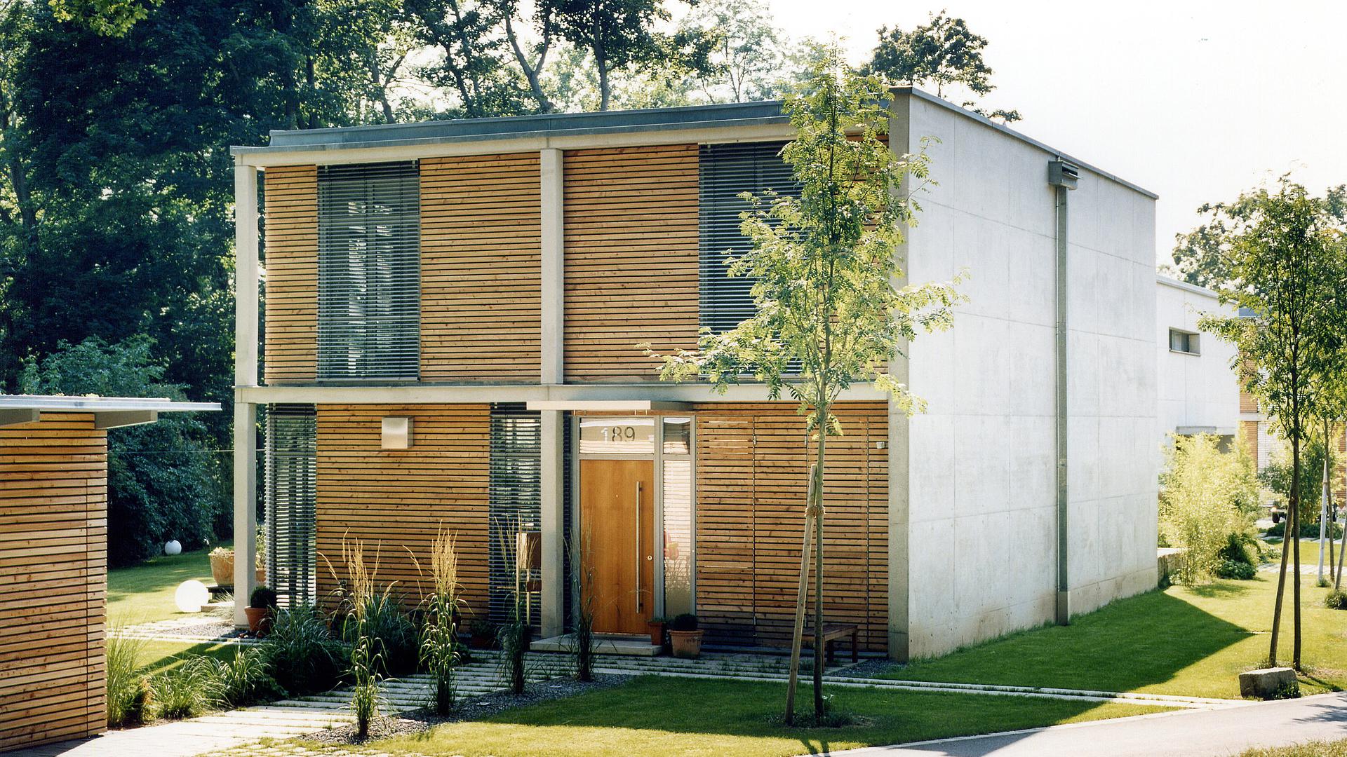 Neubau Eines Modernen Kubus Haus Im Bauhaus Stil